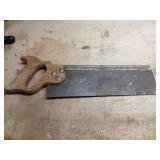 Vintage Wood Handle Backsaw