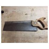 Vintage Wood Handle Backsaw