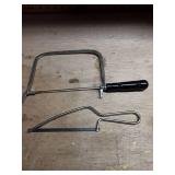 Vintage Hand Saw Set - Coping Saw and Frame Saw