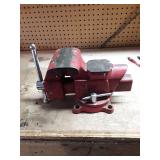 Vintage Red Bench Vise