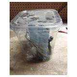 Hardware Parts in Clear Container