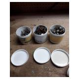 Assorted Hardware in Storage Containers