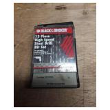 Black & Decker 13-Piece High Speed Steel Drill Bit Set
