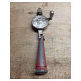 Vintage Hand Drill with Red Handle