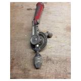 Vintage Hand Drill with Red Handle