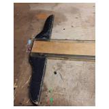 Vintage Wooden Workbench with Paint Residue