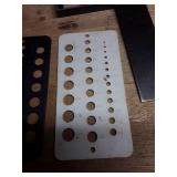 Drill Bit Size Gauge Set with Square
