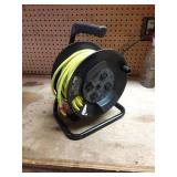 50 ft Retractable Extension Cord Reel with Multiple Outlets