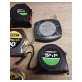 Assorted Measuring Tape Set - Stanley PowerLock & Pittsburgh