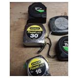 Assorted Measuring Tape Set - Stanley PowerLock & Pittsburgh