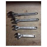 Assorted Professional Adjustable Wrenches Set