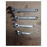 Assorted Professional Adjustable Wrenches Set