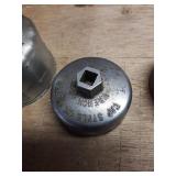 Vintage K-D 2790 Industrial Socket Set, oil filter, set of 3