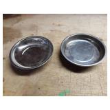 Vintage Stainless Steel Magnetic Bolt Trays - Set of 2