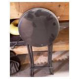 Black Folding Padded Stools