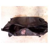 Used Black Nylon Duffel Bag with Patch