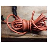 Vintage Orange Trouble Light with Long Cord