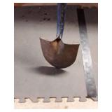 Vintage Garden Spade with Blue Handle