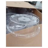 Box Of Clear Plastic Catering Plate Covers