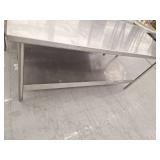 72x30 Stainless Steel Prep Table