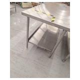 72x30 Stainless Steel Prep Table