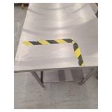 72x30 Stainless Steel Prep Table