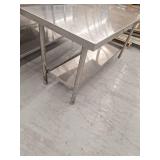 78x30 Stainless Steel Prep Table