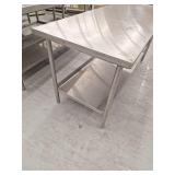 72x30 Stainless Steel Prep Table