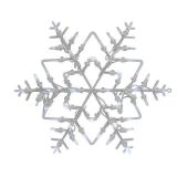 Northlight 18â White Lighted Snowflake Christmas Window Silhouette - Retail: $65