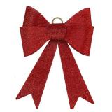 Northlight 23  LED Lighted Red Tinsel Bow Christmas Decoration with Color Changing Lights - Retail: $52