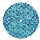 Northlight 20  Blue Sequin Snowflake Pattern Mini Christmas Tree Skirt - Retail: $50