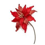 Holiday Lane Santaâs Favorites Poinsettia Pick Ornament - Retail: $18