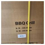 3 Piece Modular Stainless Steel Kitchen Island includes BBQ Grill, Sink, and Refrigerator | HGG6006S-1 | HGG6006S