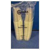 GMAX 9oz Clear Plastic Cups - 100 Count