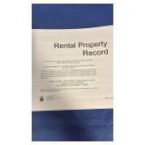 Ideal Rental Property Record Book