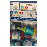 321 Party Poppers - 5 packs of 10.