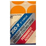 Galaxy Gold Circle Labels - 2000 Count Bulk Pack