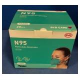 BYD Care N95 Particulate Respirator - 20 Pack