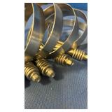 Stainless Steel Hose Clamps Set. 5 each.