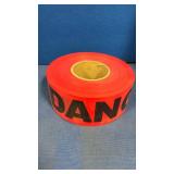 Fluorescent Orange Danger/Warning Tape Roll