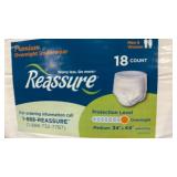 Reassure Premium Overnight Adult Underwear - 18 Count