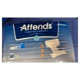 Attends Overnight Shaped Pads - 18 Count Pack