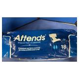 Attends Overnight Shaped Pads - 18 Count Package