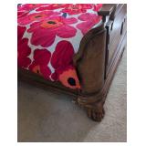 Davis International Bedroom Suite Victorian Carved Wood Queen Bed Frame, Nightstand, Tall dresser, Dressing Console with attached mirror