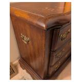 MCM  Dresser with Mirror and Brass Hardware, night stand and tall dresser