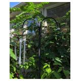 Shepherd hook with wind chimes