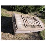 Childrens sandbox with cover