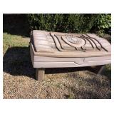 Childrens sandbox with cover
