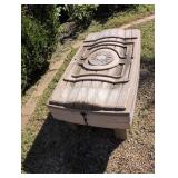 Childrens sandbox with cover