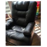 Black Leather Lift Recliner Chair